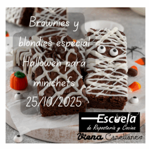 Brownies y blondies para minichefs (especial Hallowen)